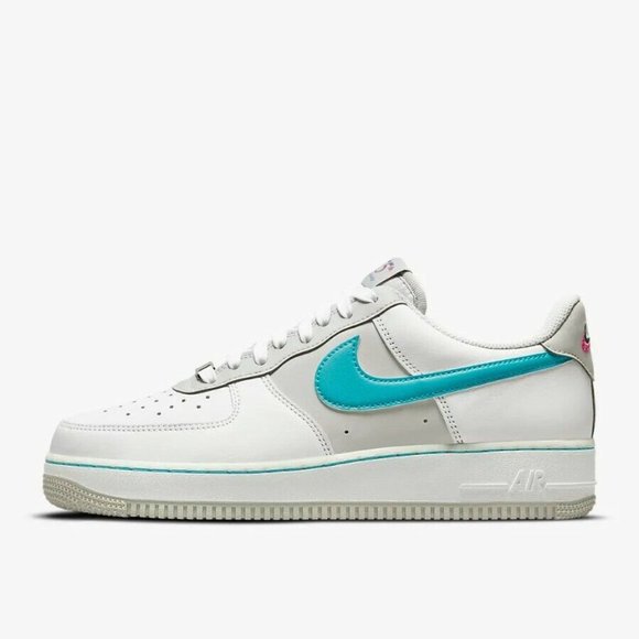 NIKE AIR FORCE 1 \'07 LV8 NBA 75th ANNIVERSARY FIESTA DC8874-100 MEN\'S SIZES New